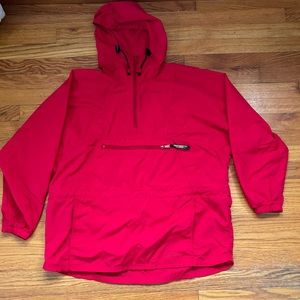 L.L.Bean Vintage Pullover Red Wind Breaker Women’s Size L